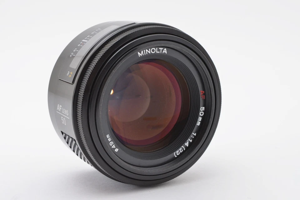 [Como nuevo] Lente estándar Minolta AF 50 mm F1,4 para Sony Minolta montura A JAPÓN 935 Foto 4 de 4