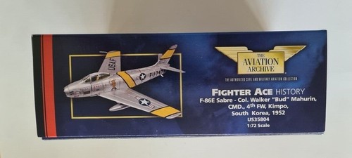 Corgi Aviation Archive US35804 F-86E Sabre Col Walker Bud Mahurin 1:72 Scale NEW - Picture 6 of 9
