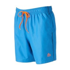 RBX Men's Swimming SWIM Trunks Shorts Embossed Print Board Shorts BLUE NEW