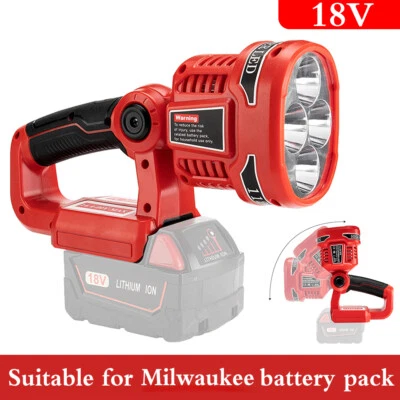 LED Work Light Torch For Milwaukee M18SLED-0 18v Cordless - Naked - Bare Unit UK