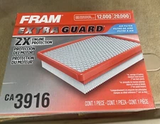 FRAM Extra Guard Engine Air Filter Replacement, CA3916 Lot Of 2