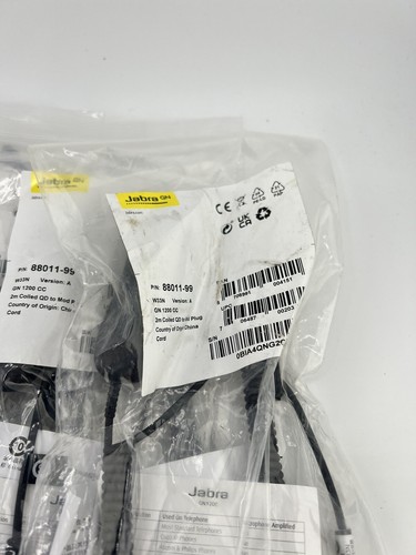Jabra 88011-99 Prise QD à Mod enroulée 2M 5 Qté - Photo 2 sur 4