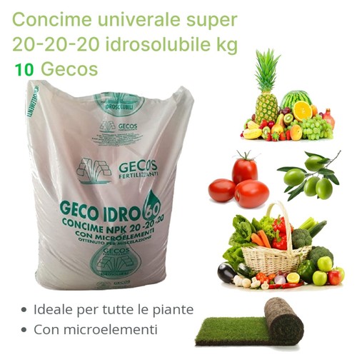 CONCIME NPK 20 20 20 DA KG 10 Idrosolubile GECOS - Foto 5 di 6