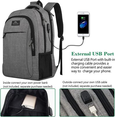 anti theft slim durable travel laptop backpack business Expandable 15.6 Inch Backpack with USB Black&red / 15.6 Inch panel ventilated padding Backpack for Men Slim &