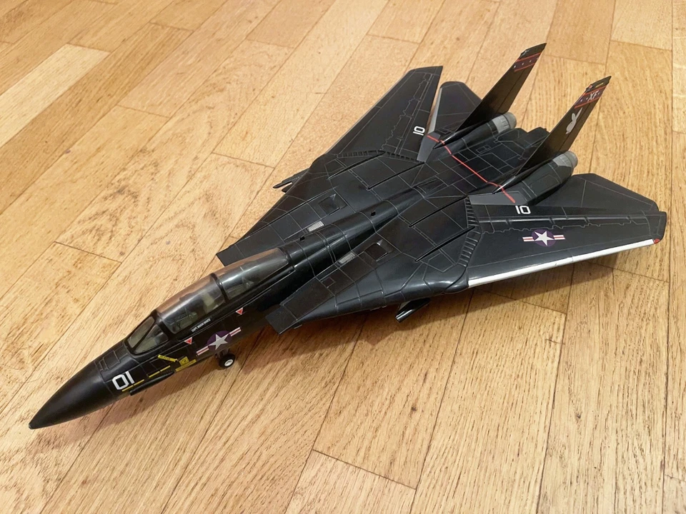 Franklin Mint 1:48 Grumman F-14 Tomcat Black Bunny VX-4 Navy Code 98041 L. 40 cm - Immagine 3 di 4