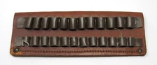 BLACK SHEEP BRAND 4154 BELT SLIDE LEATHER HOLDER 30-06 CARTRIDGE 12 ROUNDS