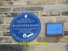 Photo 6x4 Black Dyke Mills band plaque Queensbury The blue plaque marks t c2015