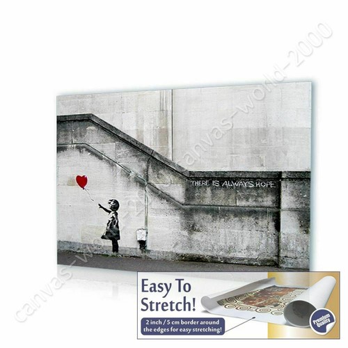 There Is Always Hope by Banksy | Canvas (Rolled) | Wall art artwork picture - Picture 5 of 19