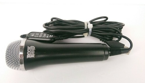 Rock Band 🎤 Black & Silver Logitech USB Microphone ICES-003 - Picture 2 of 3