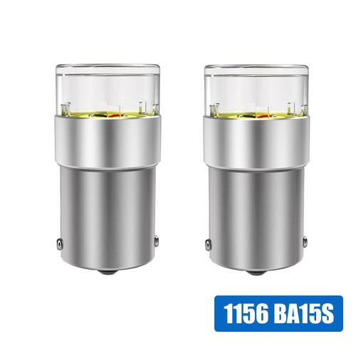 2PCS 1156 BA15S P21W/1156 BAU15S PY21W LED COB Car Signal Light 12V 6000K White - Picture 12 of 13