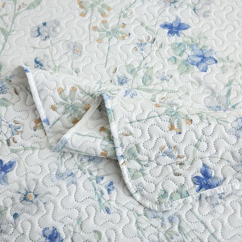 Juego de edredón Queen King 3 piezas colcha ligera estampada en estrellas ropa de cama almohada falsa - Imagen 100 de 102
