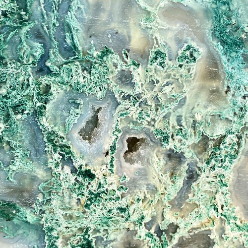 7.14LB Natural green moss agate crystal raw stone flakes quartz spiritual heal - 第 4/11 張圖片