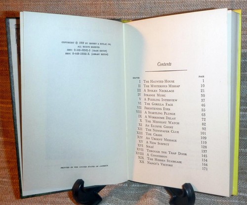 Nancy Drew #2 The Hidden Staircase - Yellow Spine Matte Hardcover - Foto 3 di 3