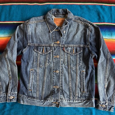 Levi's Trucker Jacket Type III Blue Denim Size XS | eBay