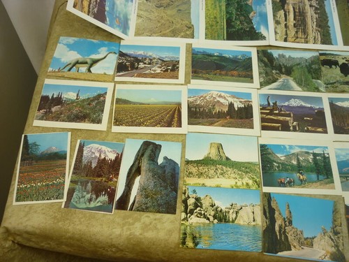 Lot 38 Old 40`s-50-`? Souvenir Picture Cards Pacific Northwest + Colorado 24F120 - Picture 5 of 7