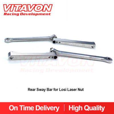 Vitavon LaserNut CNC alu#7075 Rear Sway Bar for Losi Laser Nut Silver