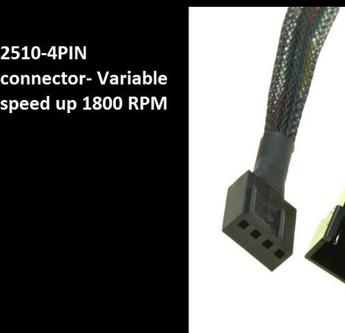 3x black computer cooling fan 1800 RPM Large air flow design Tunnel concept 4PIN - Picture 3 of 3