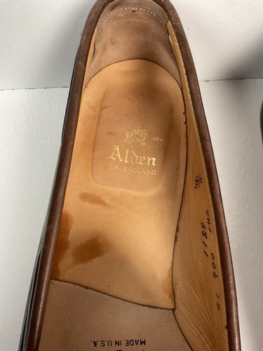 Alden New England Moccasin Tassel Loafer 10 D Dark Brown - 第 4/21 張圖片