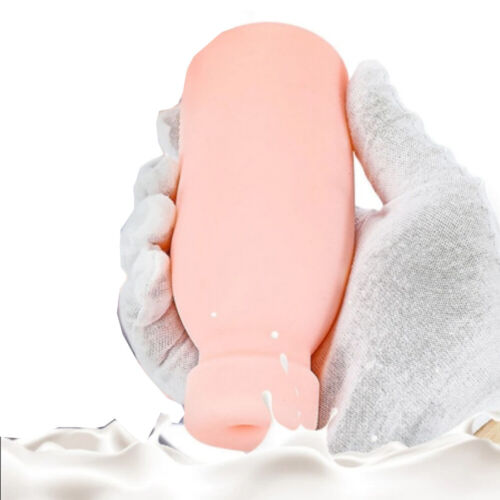 Milk Bottle Masturbation Cup Simulation Vagina Male Masturbator Pocket Pussy Toy - Picture 2 of 9