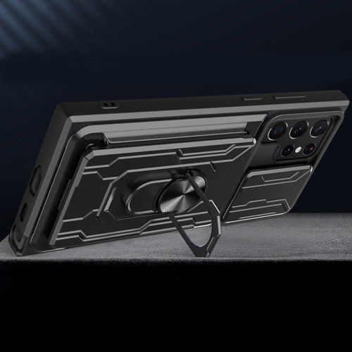 Fit For Samsung S22 Ultra Plus A53 A33 A72 Armor Hybrid Ring Case Cover - Zdjęcie 3 z 6