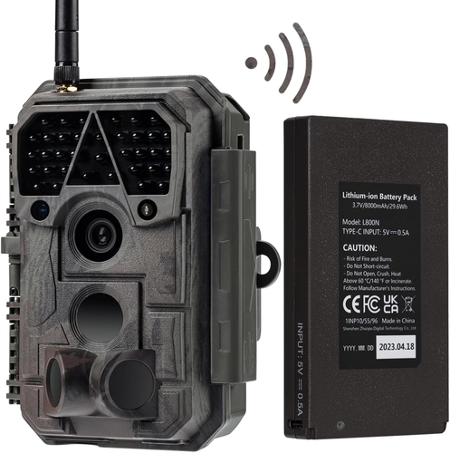 P100P Fototrappola Infrarossi Invisibili Wifi Con Batteria Al Litio Ricaricabile - Foto 10 di 12