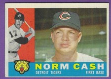 1960 Topps - #488  Norm Cash - Detroit Tigers - ExMt           (hs)