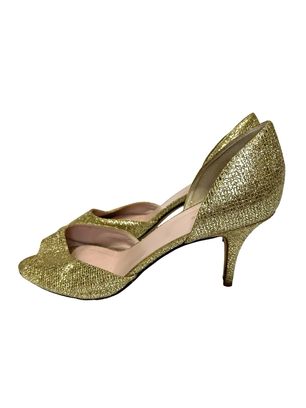 Kate Spade New York Sage G Peep Toe Glitter d'Orsay Pump taglia 10 5