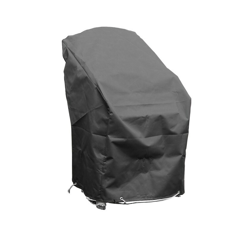 Housse chaises empilables contre la pluie et la décoloration bâche anthracite 70cm