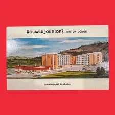 Birmingham Howard Johnsons Motor Lodge Alabama Artist Painting Postcard VTG 1970