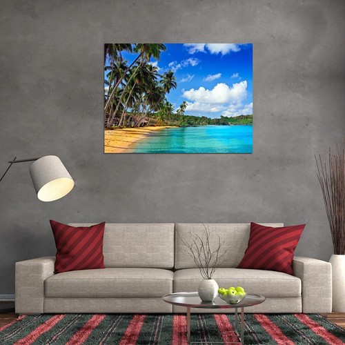 V2288 Paradise Palms Sea Beautiful Ocean Tropical Beach WALL POSTER PRINT UK - Picture 2 of 13