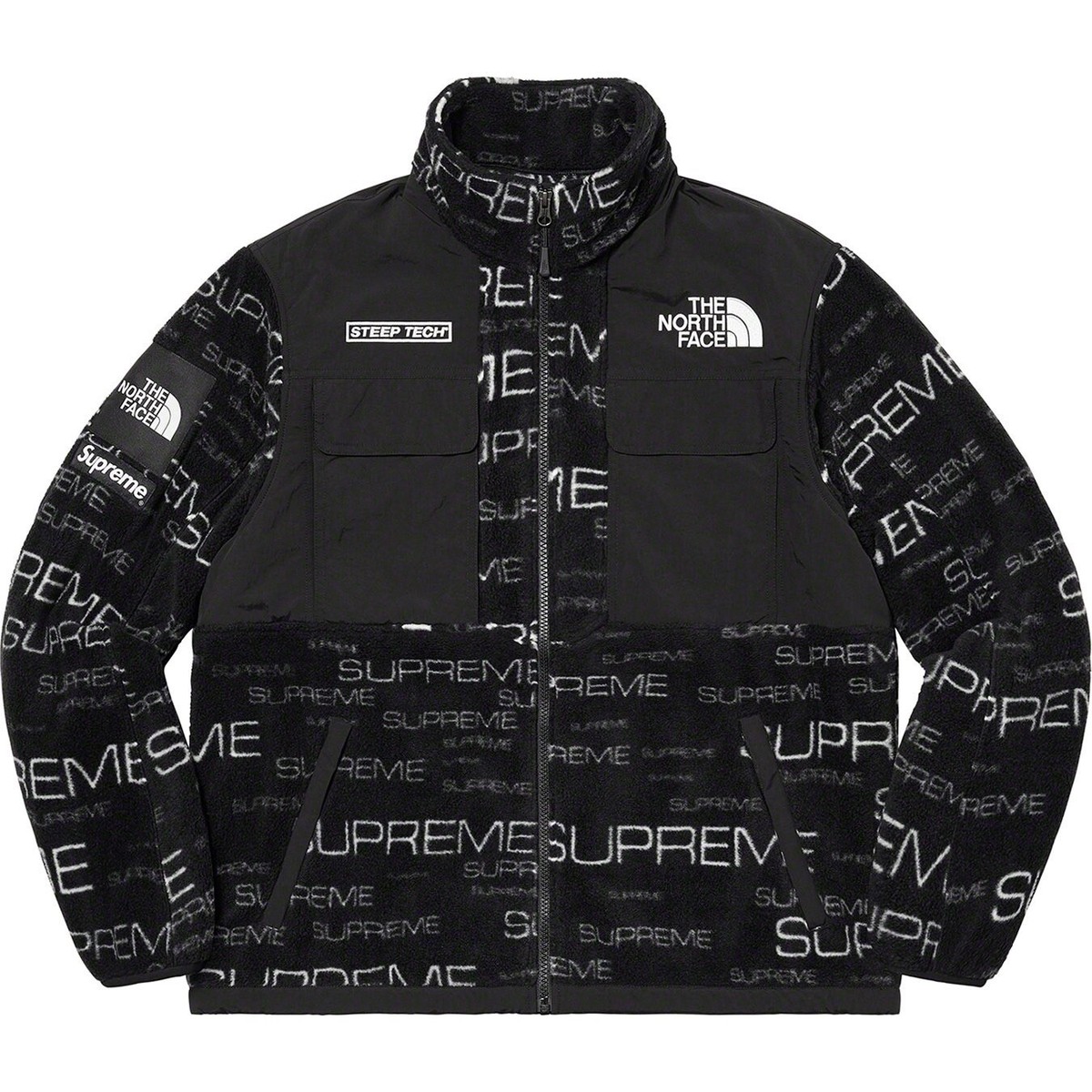 Supreme The North Face Steep Tech Fleece Jacket - Size M Supreme The North Face Steep Tech Fleece Jacket - Size M