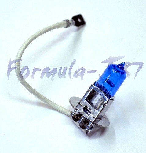 Halogen H3 55W 5000K White Two Bulbs Fog Light Fit Replace Lamp Plug Aftermarket - Picture 2 of 12