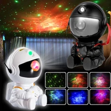 Space Star Projector Galaxy Night Light Astronaut Projector Decor Black White US