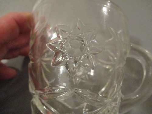 Vtg Crystal Cut Glass Clear Creamer/Milk or Syrup Small Serving Pitcher - Picture 7 of 11
