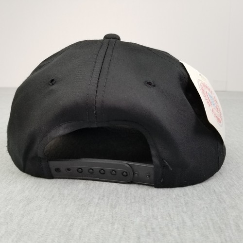 Vintage NC State Wolf Pack Hat Cap Snap Back Black College Twill Youngan NCAA - Picture 4 of 14