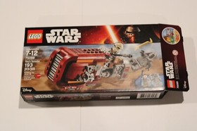 Lego Star Wars: 75099 Rey's Speeder - 100% Complete w/ Instructions & Box!