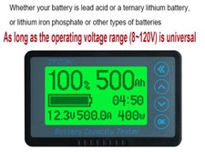 TF03K 100V 50A Battery Capacity Tester Voltage Current Tester Coulomb Counter