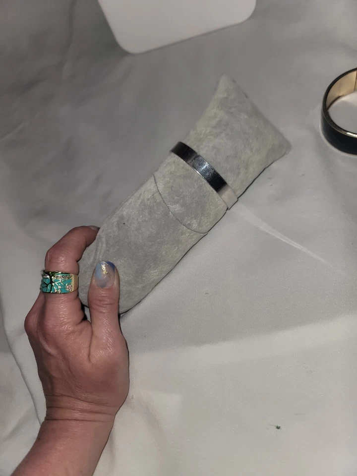 Brazalete Brazalete Vintage/Retro Tono Plata Alta Gama Grandes Almacenes Foto 4 de 4