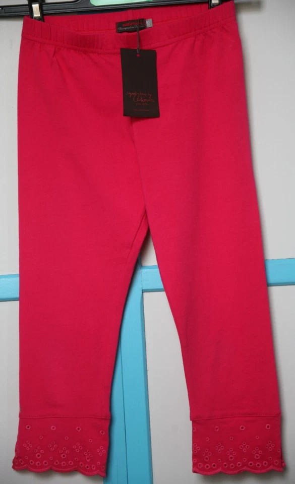 10 ANS LEGGINGS court NEUF CATIMINI pivoine, « catimini « lettres argent - Photo 1/4