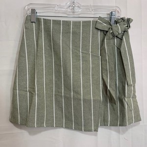 mock wrap mini skirt