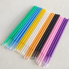100Pcs Micro Brushes Applicators Microbrush Dental Regular Fine Super Fine Eye