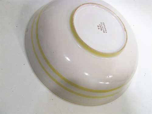Vtg Vietri Solimene Compagna Yellow Chicken 11.75” Serving Bowl - Picture 6 of 6