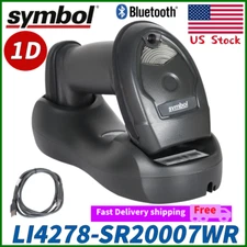 Zebra Symbol LI4278 Wireless Bluetooth Barcode Scanner with Cradle & USB Cables