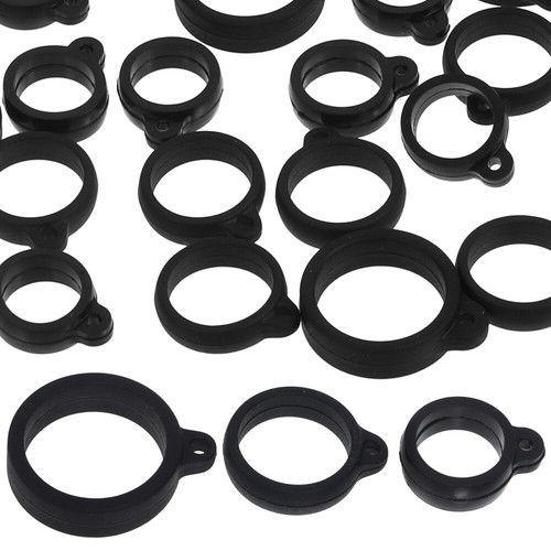 30 Pcs Silicone Hanging Ring Man Anti-lost Rubber Rings Mini Keyring - Zdjęcie 6 z 12