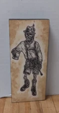 Custom Made 8 x 4 Vintage Style Ink Illustrations - Oktoberfest Man
