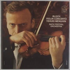 BLOCH: Violin Concerto Yehudi Menuhin US Angel ’64 Mono LP NM Vinyl