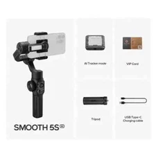 Zhiyun Smooth 5S AI Combo 3-Axis Gimbal Stabilizer for iPhone Samsung Hauwei