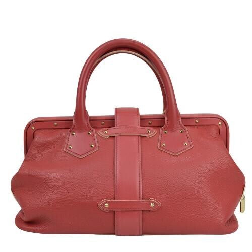 LOUIS VUITTON Suhari Angenu PM Hand Bag Leather Geranium M91843 LV Auth Japan - Picture 6 of 9