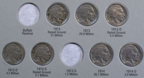 1913-1938 Buffalo Nickels nuevo álbum de carpeta de Harris que falta el 1913S T2 BN14 - Imagen 3 de 9