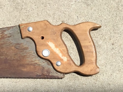 Vintage Warranted Superior hand saw rare medallion 30” - Picture 3 of 8